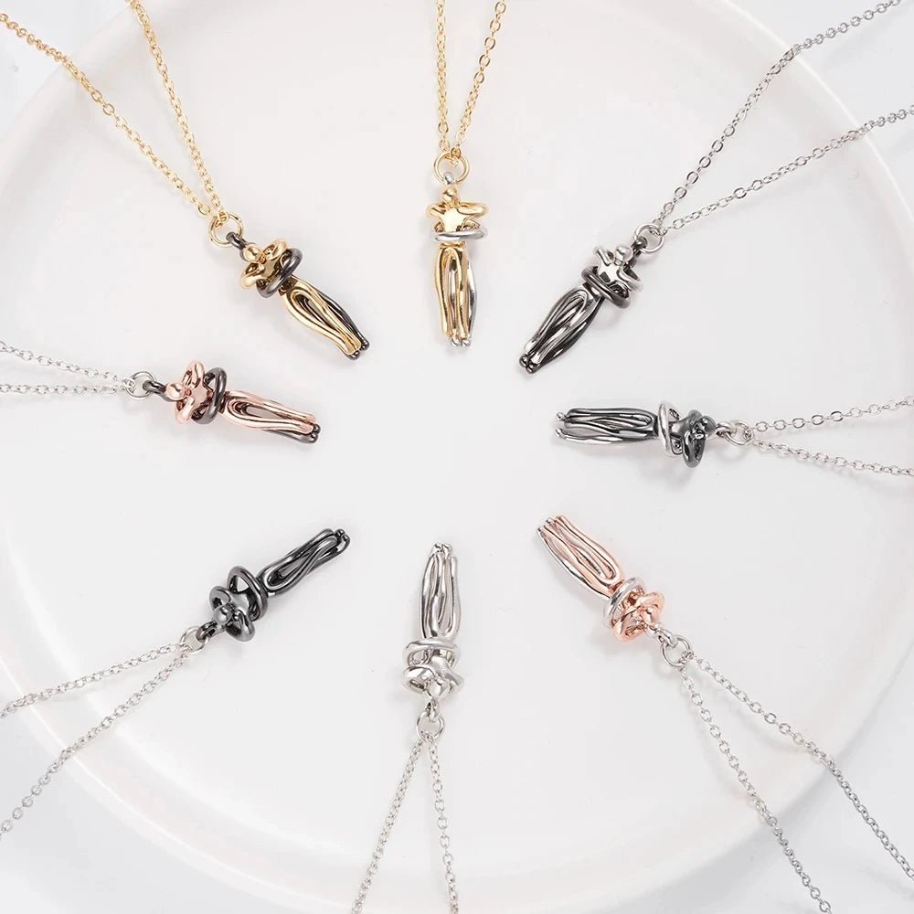 Collier Pendentif Femme en Acier Inoxydable
