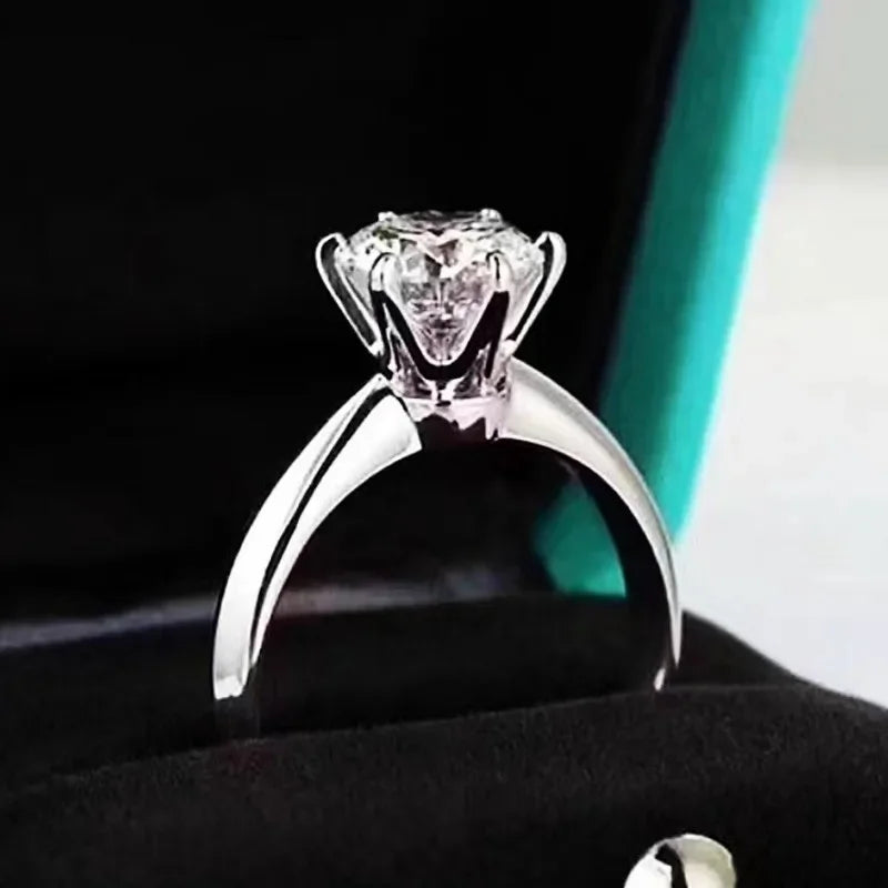 Bague en Argent 925 avec Diamant VVS1 et Perle – Élégance Classique pour Femme