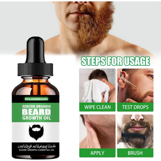 Huile de Croissance pour Barbe TRSTAY – Soin Naturel Contre la Perte de Cheveux