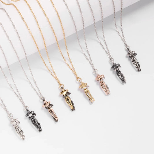 Collier Pendentif Femme en Acier Inoxydable