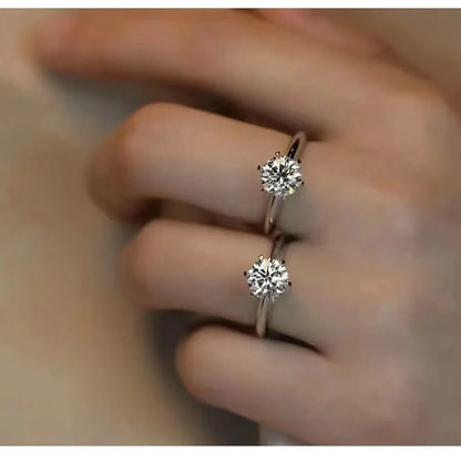 Bague en Argent 925 avec Diamant VVS1 et Perle – Élégance Classique pour Femme